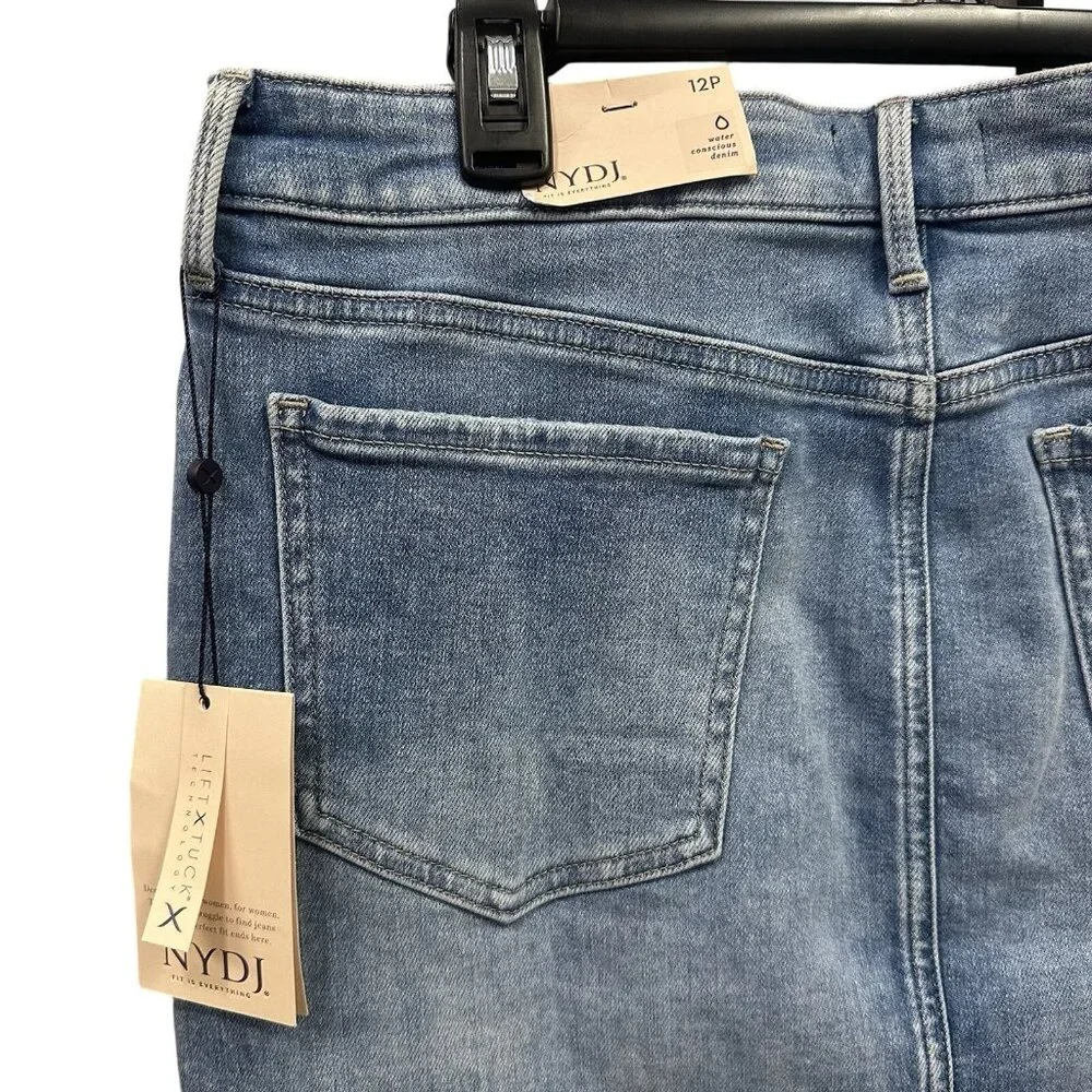 NYDJ Women's Size 12P Quinta 5 Pocket Stretch Denim Jean Skirt Just Above Knee - Picture 8 of 8